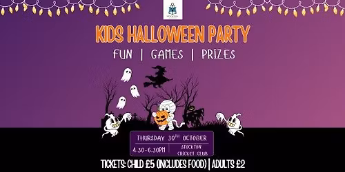 Kids Halloween Party | Stockton Cricket Club