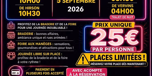 \ud83c\udf89 Sortie Foire + Braderie de Lille 2026 !
