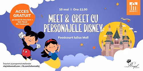 Kids Sundays - Atelier Meet & Greet cu personajele Disney
