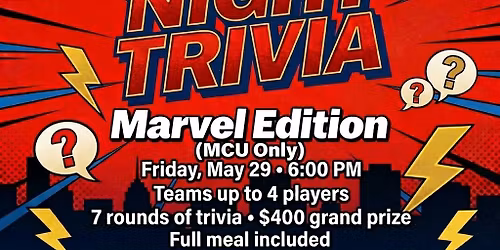 Nerd Night Trivia \/\/ Marvel Edition 