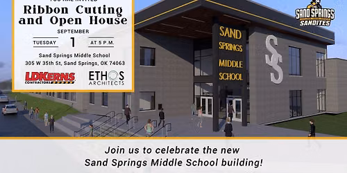 Ribbon Cutting and Open House - Sand Springs Middle School