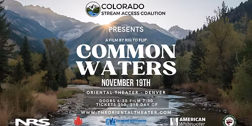 Common Waters A Rig to Flip Film at Oriental Theater