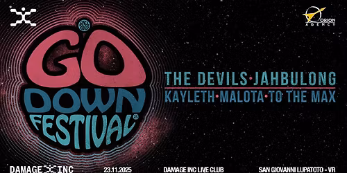GO DOWN FESTIVAL @Damageinc with THE DEVILS +JAHBULONG+KAYLETH+MALOTA+TO THE MAX