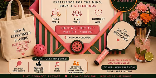 The Wellness Serve | A Pickleball + Wellness Experience for Women