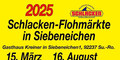 Schlacken Flohmarkt in Siebeneichen
