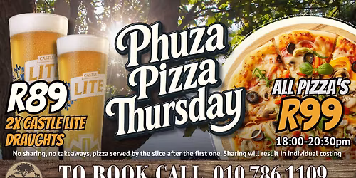 PHUZA PIZZA THURSDAY! \ud83c\udf7b @ COUNTRY PUB