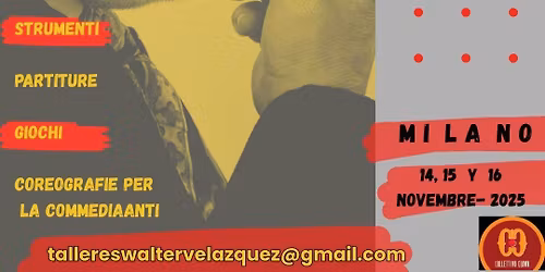 Allenamento Per la Comicit\u00e0: Workshop con Walter Velasquez
