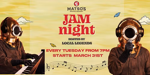 Tuesday Jam Nights are back at Matso's!