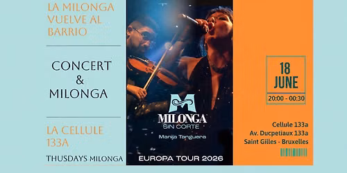 La Milonga Vuelve al Barrio #8 with Milonga Sin Corte !