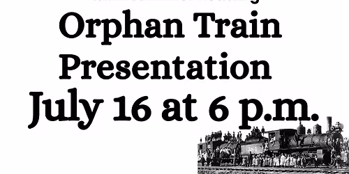 ASR Orphan Train Presentation with Mary Darbonne, NSDAR