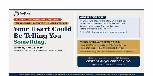 CardioRisk Pop-Up \u00b7 Community Heart Health Event