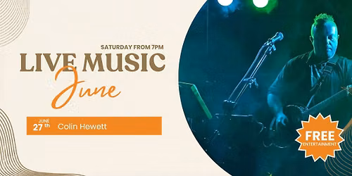 SATURDAY LIVE MUSIC: Colin Hewett 