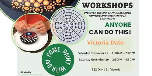 Mandala Rock Painting Workshop - VICTORIA
