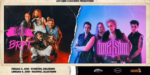 Big Red Fire Truck (AUS) + Invasion \/ Martins - Lillestr\u00f8m \/ Pres. av Live Wire Concerts & Martins