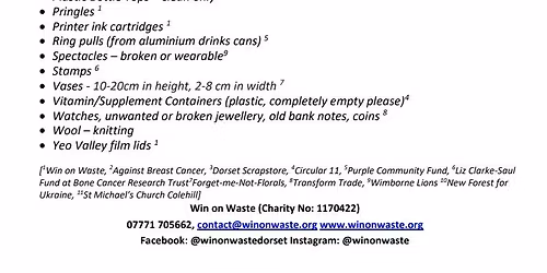 Win on Waste - Southbourne - A Million Acts of Hope
