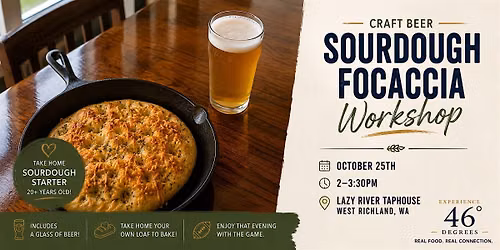 Craft Beer Sourdough Focaccia Workshop