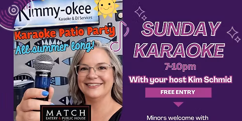 Sunday Karaoke Patio Party