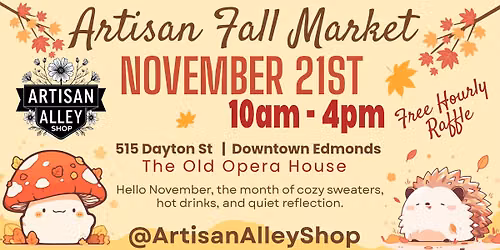 Artisan Alley Holiday Fall Market