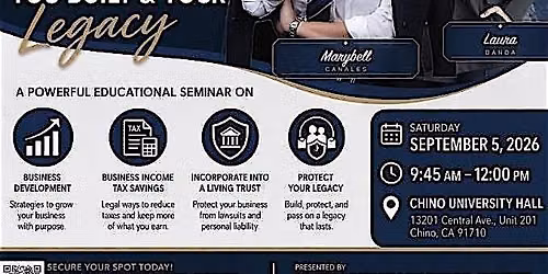 Protect Your Business From Taxes, Protect What You Built & Your Legacy.