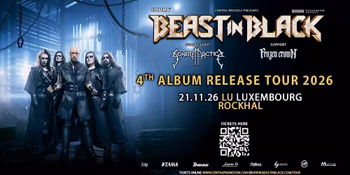 Beast In Black - 4th album release tour - Luxembourg