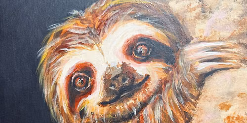 Happy Sloth - Paint and Pudding at the Dun Cow, Bardwell