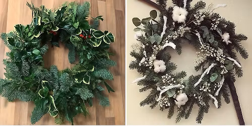 Christmas wreath making 
