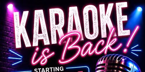Karaoke is Back at Recovery Room. June 4th 10pm