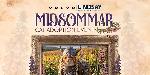 Lindsay Volvo and Lost Dog & Cat Rescue Foundation MidSommar Adoption Event