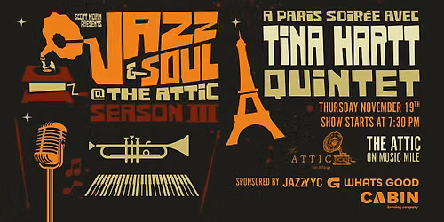Un Paris Soir\u00e9e avec TINA HARTT QUINTET