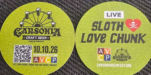 SlothLoveChunk at Carsonia Craft Beer Amusement Event!