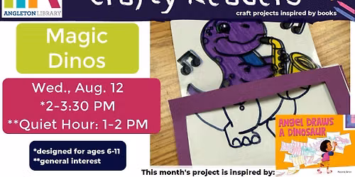 Crafty Readers - Magic Dinos Quiet Hour
