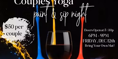 Couples Yoga Paint & Sip