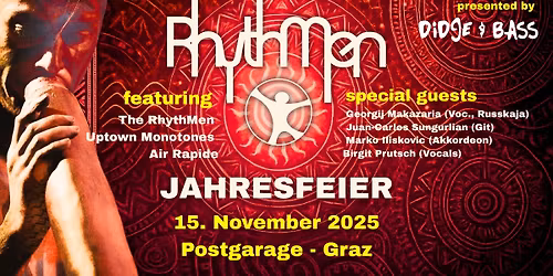 "RhythMen" Jahresfeier mit Georgij (Ex-Russkaja), Air Rapide, Uptown Monotones u.a.