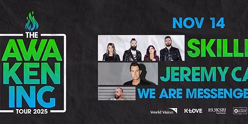 Skillet  Jeremy Camp & We Are Messengers