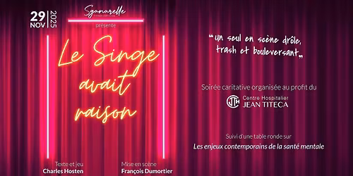 A ta sant\u00e9...mentale! - Seul en sc\u00e8ne et table ronde autour de la sant\u00e9 mentale 