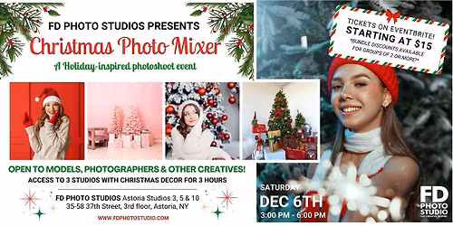 Christmas Photography Mixer Event in Astoria NY