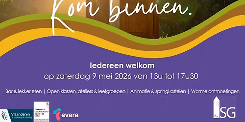 Kom binnen. Open dag Sint-Gregorius