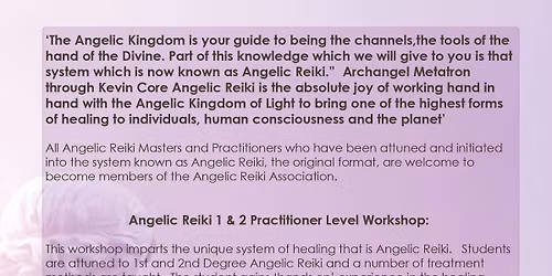 Angelic Reiki 1 & 2 Practitioner Course