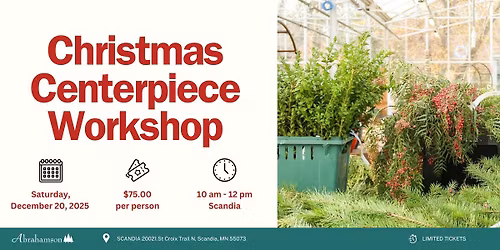 Christmas Centerpiece Workshop