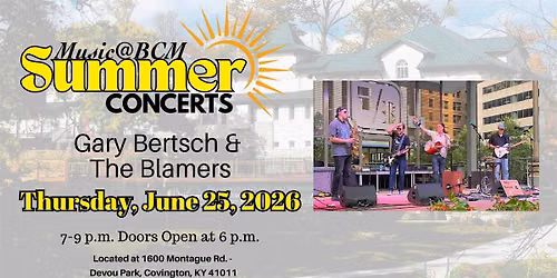 Music@BCM Presents Gary Bertsch & The Blamers