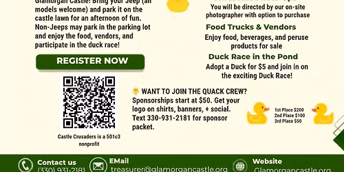Glamorgan Castle Jeep Show & Duck Race