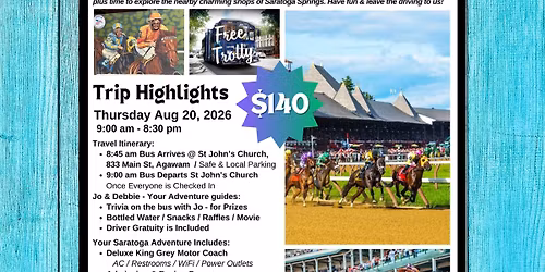 Off to the Races - Saratoga! 