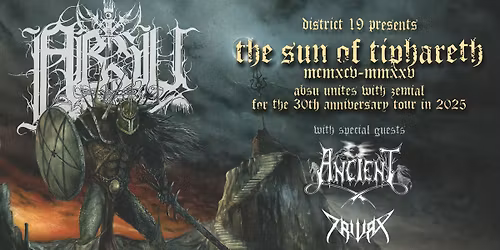 ABSU \/ Unites with Zemial for The Sun Of Tiphareth 30th Anniversary tour 2025 \/ Weiher