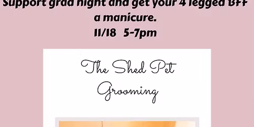 nail trim event hosted by the Shed. Support grad night