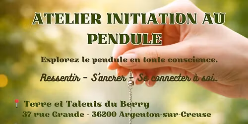 Atelier initiation pendule 