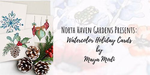 Workshop:  Mindful Watercolor - Three Holiday Cards