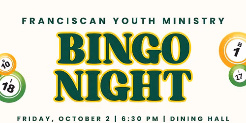 Franciscan Youth Ministry Bingo Night