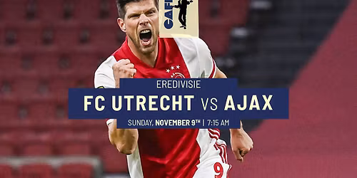 Catch FC Utrecht vs Ajax Live at Caf\u00e9 the Plaza 