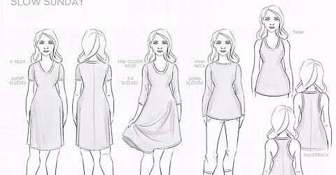 simple dress in stretch fabric 