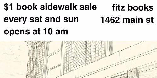 Sidewalk Sale at FITZ: Every Saturday and Sunday